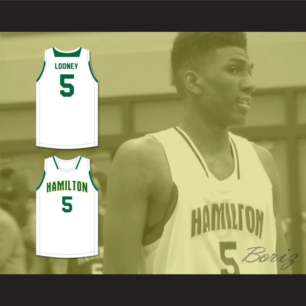 Kevon Looney 5 Alexander Hamilton High School Wildcats White Basketball Jersey 4