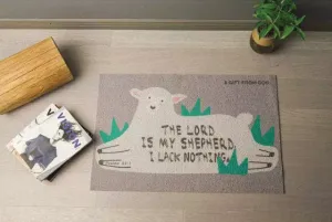 The Lord Is My Shepherd I Lack Nothing {Outdoor Door Mat}